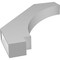 Ekena Millwork 4-in. W x 28-in. D x 34-in. H Imperial Architectural Grade PVC Knee Brace BRCP04X28X34IMP - alternate 3